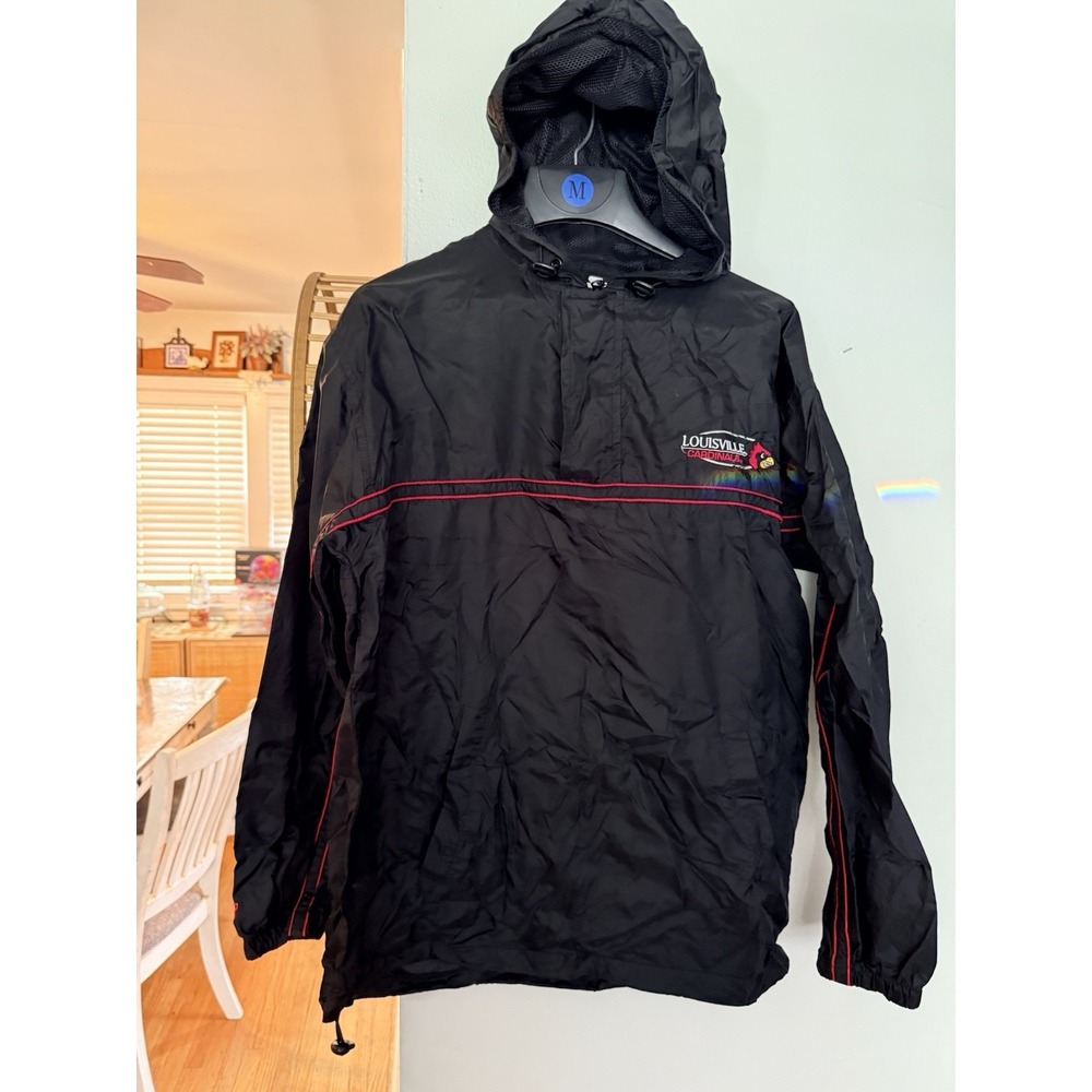 Louisville Cardinals Vintage Starter Jacket Medium Quarter Zip Windbreaker